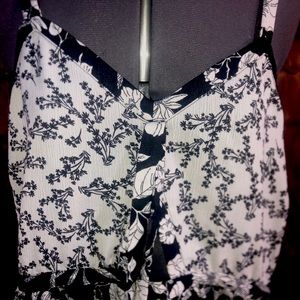Wild Fable B&W Floral Dress